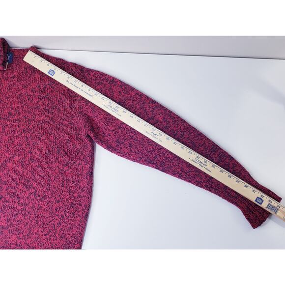 VINTAGE WOOLRICH Wool Blend Crew Neck Sweater Red Black Men's Size Large - Picture 7 of 8